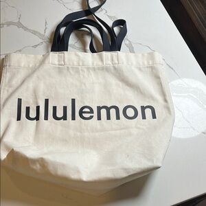 Lululemon / Canvas Tote NWOT Cream